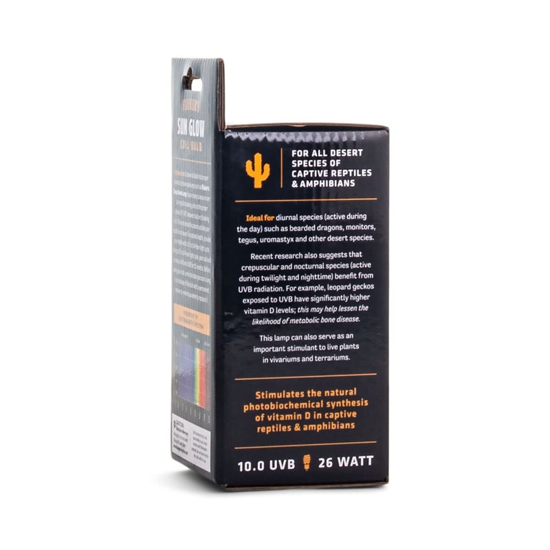 Fluker's Flukerâ€™s Sun Glow 10.0 UVB Fluorescent Coil Bulb for Desert Reptiles, Reptile Heat Light Stimulates Natural Synthesis of Vitamin D in Captive Reptiles, 26 Watt - Image 3